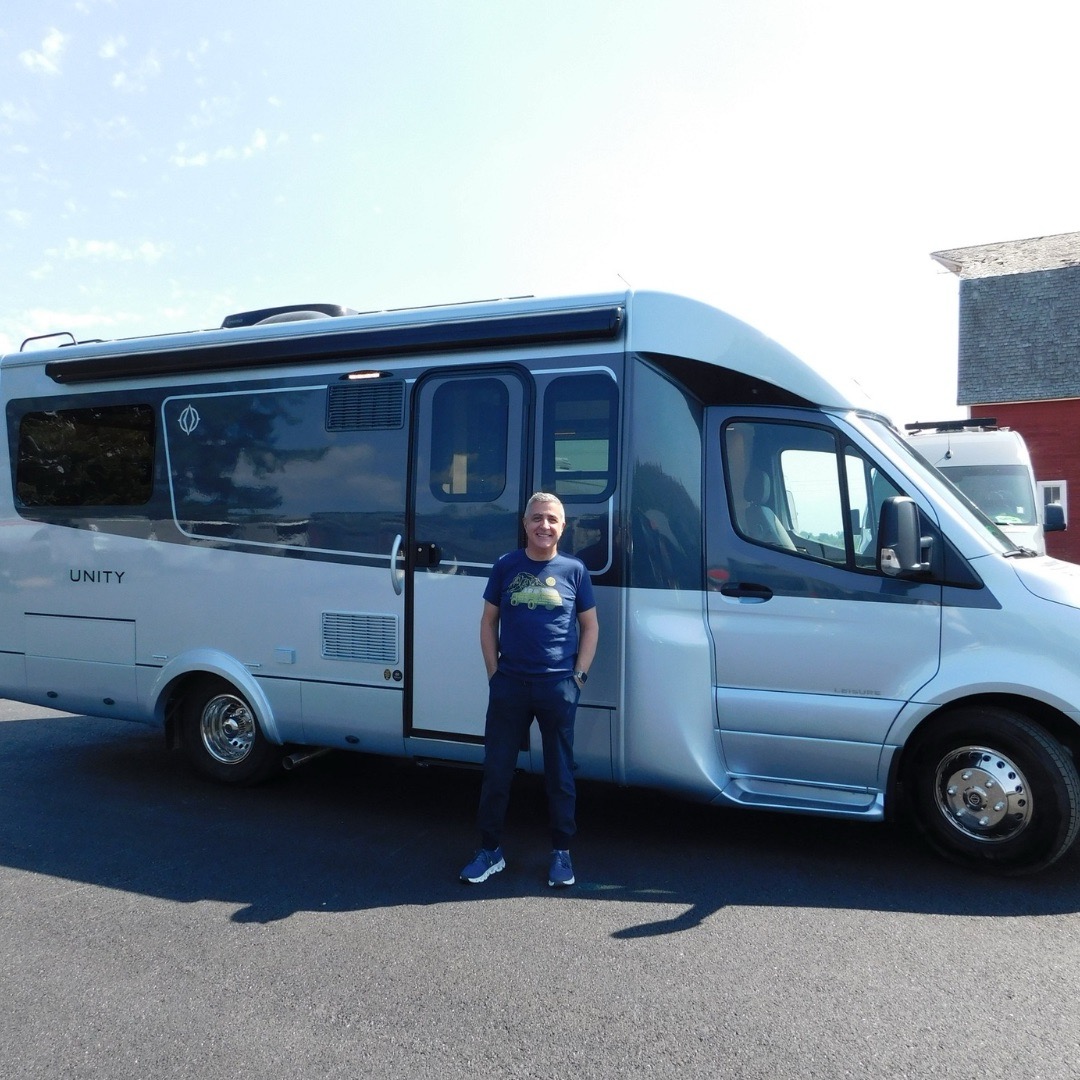 Van City RV customer with their Leisure Travel Van